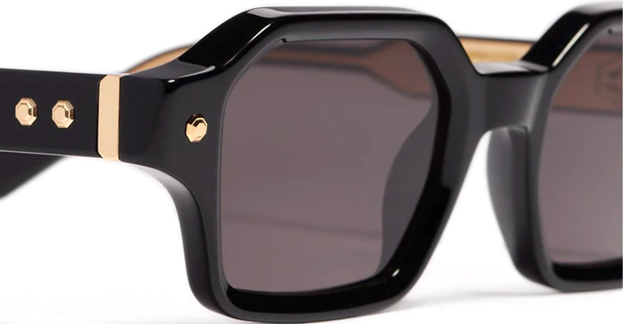 Ottica Mondello Roma - John Dalia - P09-C102 - PROJECT 09 - C102 Shiny Black / Yellow Gold - Acetate - shape  - Black, gold - EYEWEAR - SUNGLASSES - Unisex,Uomo,Donna,Women,Men - lens  - Made In France