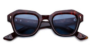 Ottica Mondello Roma - Jacques Marie Mage - JMMQE-7U - EICHLER - BRECCIA - Acetate - shape Squared - Havana - EYEWEAR - SUNGLASSES - Unisex,Uomo,Donna,Women,Men - lens Blue - Made In Japan