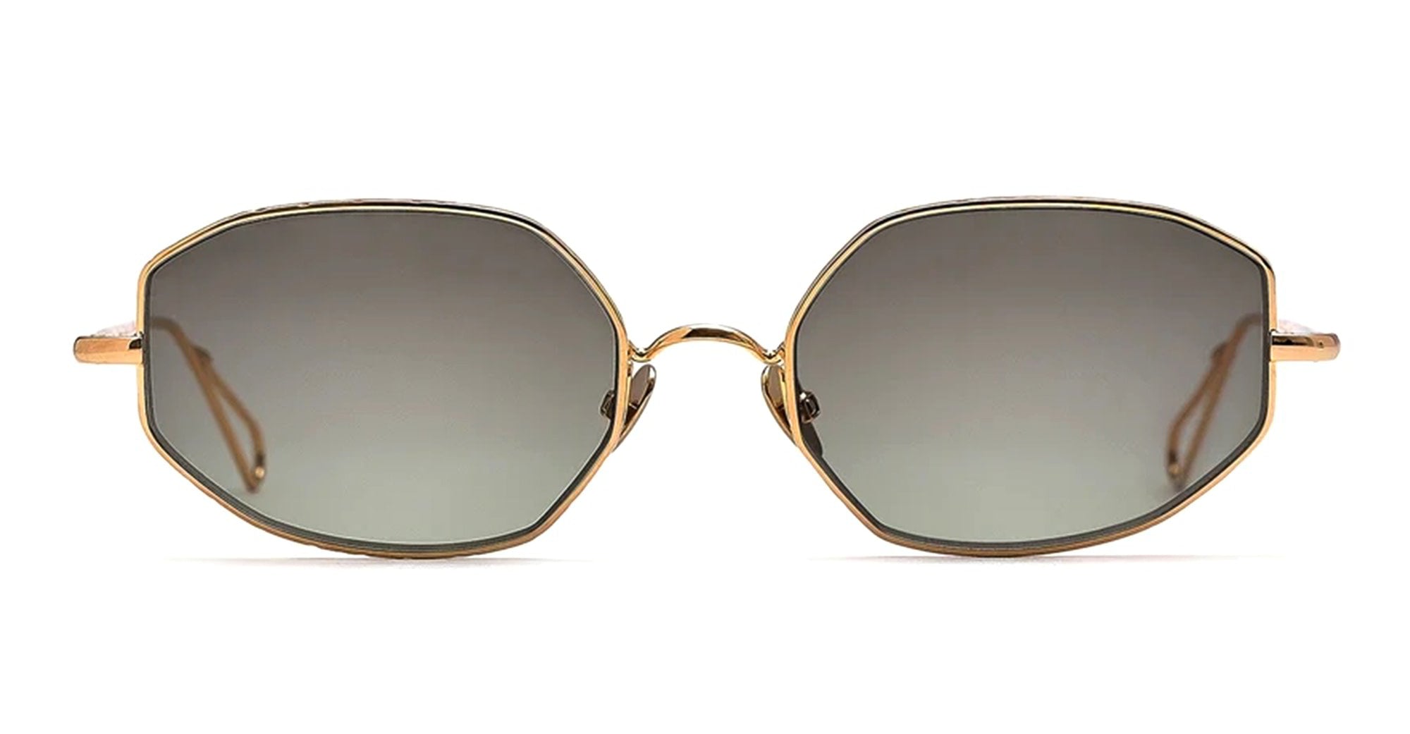  Green Gradient (Limited Ed.) - Metal - shape Oval - Gold - EYEWEAR - SUNGLASSES - Unisex,Uomo,Donna,Women,Men - lens Gradient green - Made In France