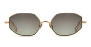 Ottica Mondello Roma - Ahlem - AHL.001209.SUN - Colombe - Champagne / Green Gradient (Limited Ed.) - Metal - shape Oval - Gold - EYEWEAR - SUNGLASSES - Unisex,Uomo,Donna,Women,Men - lens Gradient green - Made In France