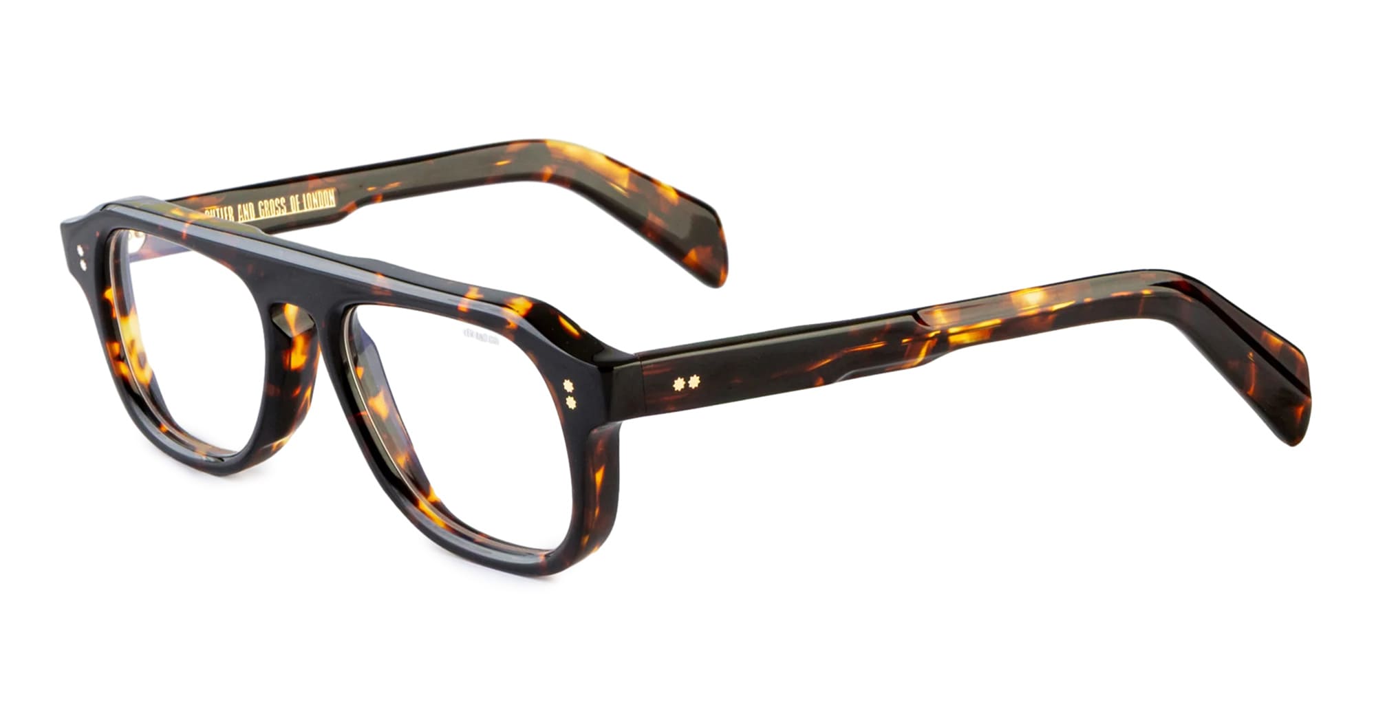 Ottica Mondello Roma - Cutler and Gross - CGOP-GR14-50-02 - GR14 - MULTI HAVANA RX - Acetate - shape Aviator - Havana - EYEWEAR - EYEGLASSES - Unisex,Uomo,Donna,Women,Men - lens Clear - Made In Italy