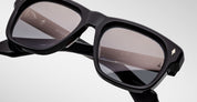 Ottica Mondello Roma - Jacques Marie Mage - JMMYV-10Y1 - DECADE COLLECETION: YVES - DECADE - Acetate - shape Squared - Black - EYEWEAR - SUNGLASSES - Uomo,Men - lens Gradient grey - Made In Japan