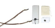 Twisted leather soft bracelet cord - dark brown
