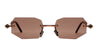 Ottica Mondello Roma - Kuboraum - KRSP63BZHB00004M - MASK P63 - BRONZE / HAVANA - Acetate, metal - shape  - grey - EYEWEAR - EYEGLASSES - Uomo,Men - lens  - Made In Italy