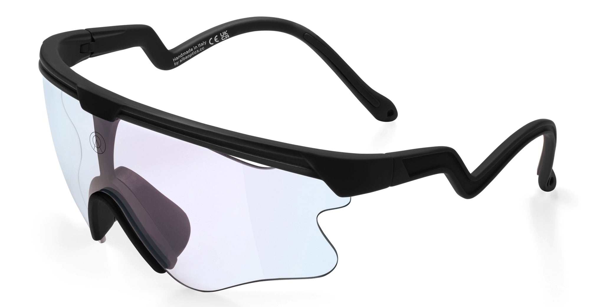 Ottica Mondello Roma - Alba Optics - 8050054518596 - DELTA LEI - BLACK / VZUM F-LENS FIRE - Tr90 - shape Mask - Black - EYEWEAR - SUNGLASSES - Unisex,Uomo,Donna,Women,Men - lens red - Made In Italy