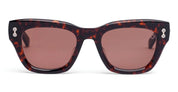Ottica Mondello Roma - Akoni - AKS-527C-50 - NEBULA - RED HAVANA / 12K GOLD - Acetate - shape  - havana, gold - EYEWEAR - SUNGLASSES - Unisex,Uomo,Donna,Women,Men - lens  - Made In Japan