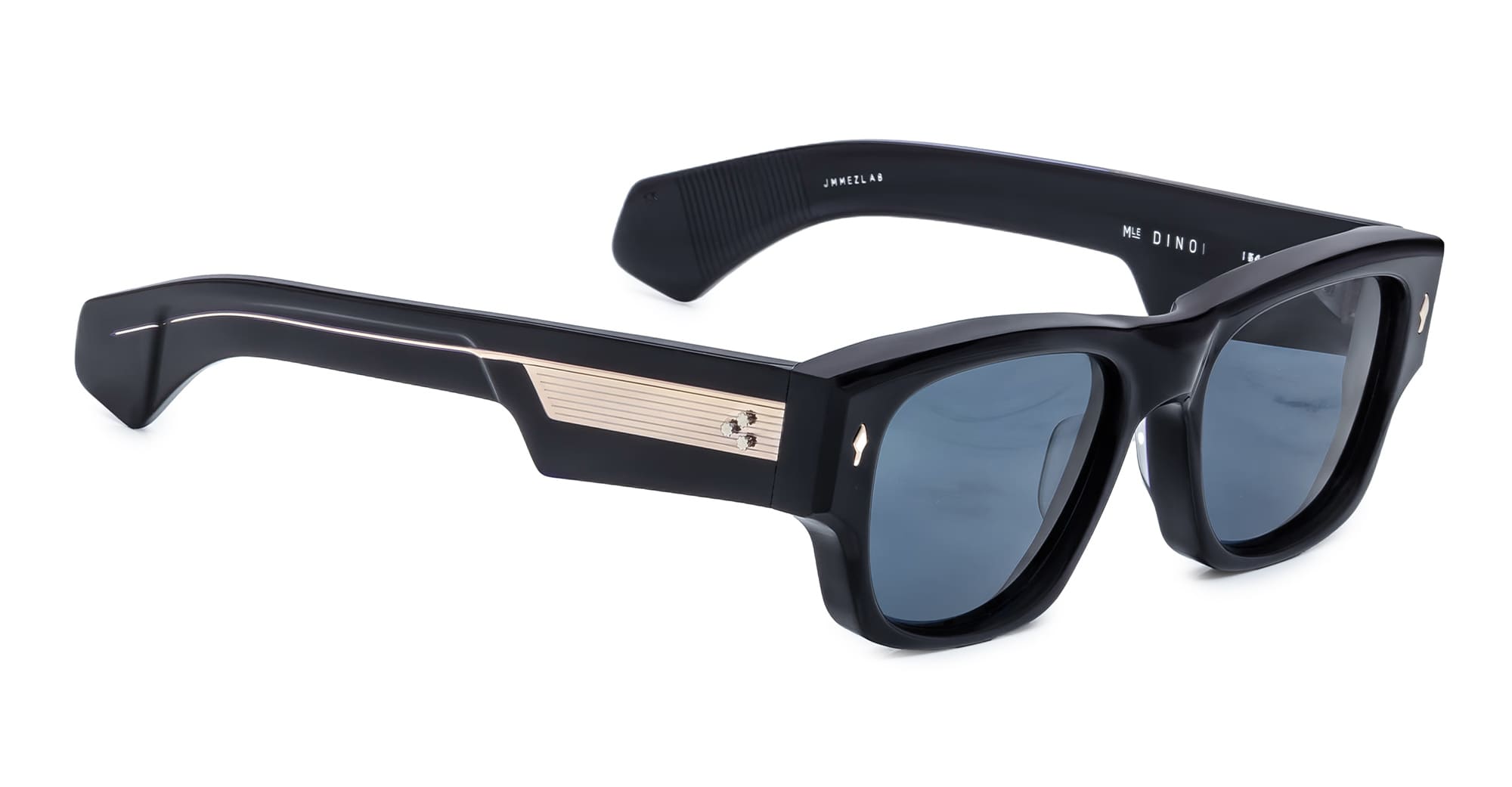 Ottica Mondello Roma - Jacques Marie Mage - JMMEZL-A8 - DINO - LACQUER - Acetate - shape Rectangular - blue - EYEWEAR - SUNGLASSES - Unisex,Uomo,Donna,Women,Men - lens Blue - Made In Japan