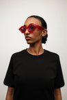 Ottica Mondello Roma - Paloceras - pebble-velvet-rouge-dx - PEBBLE - VELVET ROUGE DX - Acetate - shape Cat-eye - red - EYEWEAR - SUNGLASSES - Unisex,Uomo,Donna,Women,Men - lens Gradient pink - Made In China
