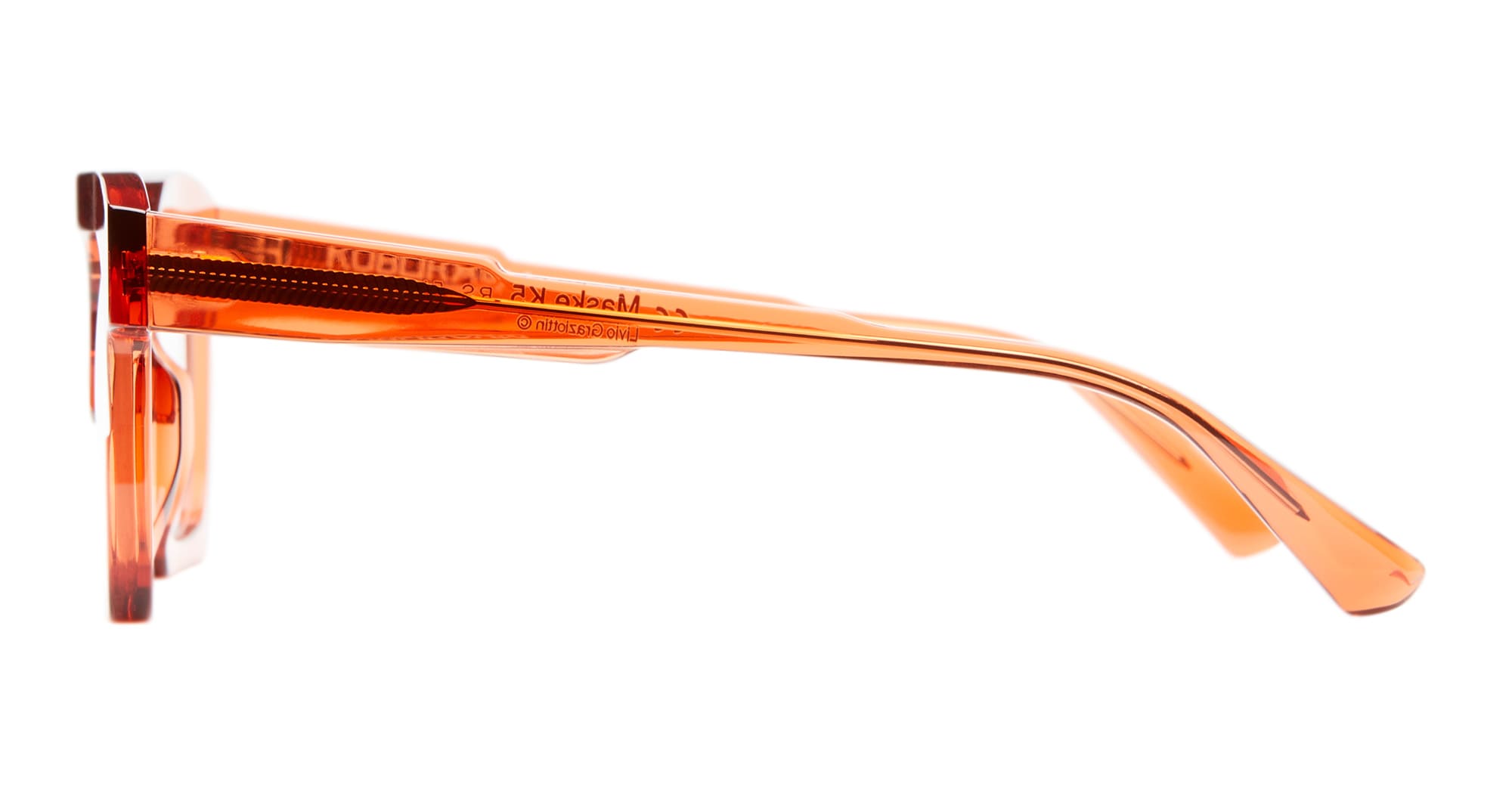 Ottica Mondello Roma - Kuboraum - KRO0K5RS000000OP - MASK K5 - ROSE - Acetate - shape   - pink - EYEWEAR - EYEGLASSES - Uomo,Men - lens Clear - Made In Italy