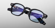Ottica Mondello Roma - Jacques Marie Mage - JMMZPX-K5 - ZEPHIRIN 47 - OBSCURE - Acetato - Forma quadrata - Nero - OCCHIALI - OCCHIALI DA SOLE - Unisex, Uomo, Donna - Lenti blu - Prodotto in Giappone