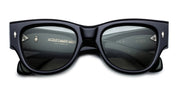 Ottica Mondello Roma - Jacques Marie Mage - JMMEH-16C - CHELSEA - COBRA - Acetate - shape Round - Black - EYEWEAR - SUNGLASSES - Unisex,Uomo,Donna,Women,Men - lens Green - Made In Japan