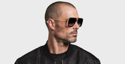 Ottica Mondello Roma - DITA - DTS465-A-03 - DUBSIGNAL -  RAW TITANIUM / MATTE BLACK - Titanium - shape Pilot - black, silver - EYEWEAR - SUNGLASSES - Unisex,Uomo,Donna,Women,Men - lens red - Made In Japan