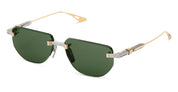 Ottica Mondello Roma - DITA - DES022-A-01 - EPILUXURY 22 - BLACK PALLADIUM / GOLD - Acetate, titanium - shape Oval - silver, gold - EYEWEAR - SUNGLASSES - Unisex,Uomo,Donna,Women,Men - lens Green - Made In Japan