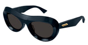 Ottica Mondello Roma - Bottega Veneta - BV1284S-001 - BV1284S-001 - BLUE - Acetate - shape Oval - blue - EYEWEAR - SUNGLASSES - Donna,Women - lens Grey - Made In Japan