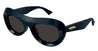 Ottica Mondello Roma - Bottega Veneta - BV1284S-001 - BV1284S-001 - BLUE - Acetate - shape Oval - blue - EYEWEAR - SUNGLASSES - Donna,Women - lens Grey - Made In Japan