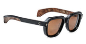 Ottica Mondello Roma - Jacques Marie Mage - JMMRT-10A - TAOS - NOIR X - Acetate - shape Squared - Black - EYEWEAR - SUNGLASSES - Uomo,Men - lens orange - Made In Japan