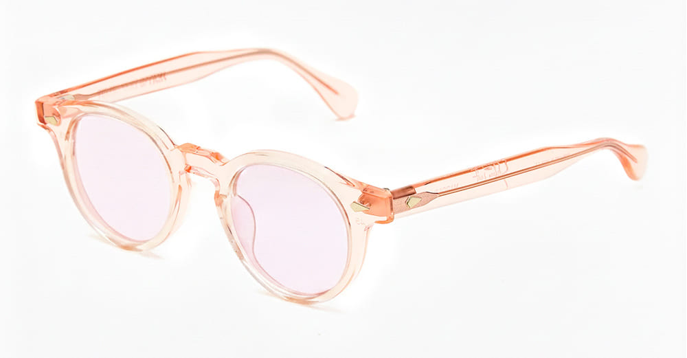 Ottica Mondello Roma - Julius Tart - JTPL-021H-4B-FP-06 - HAROLD 43/23 - FRESH PINK / PINK LENS - Acetate - shape Panto - pink - EYEWEAR - SUNGLASSES - Unisex,Uomo,Donna,Women,Men - lens Pink - Made In Japan