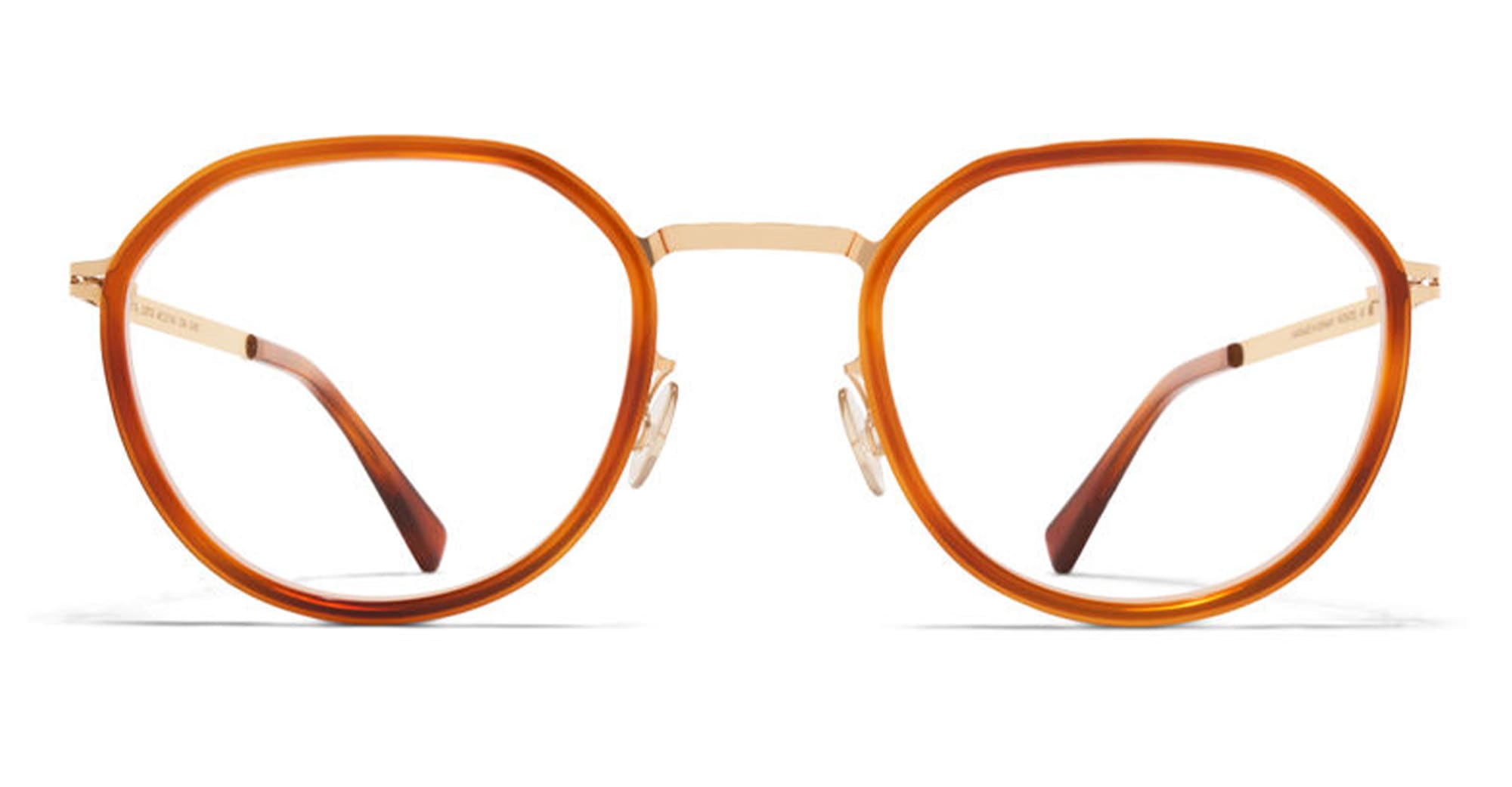  SOFT HAVANA RX - stainless steel - shape Round - brushed gold, havana - EYEWEAR - EYEGLASSES - Unisex,Uomo,Donna,Women,Men - lens Clear - Made In Germany