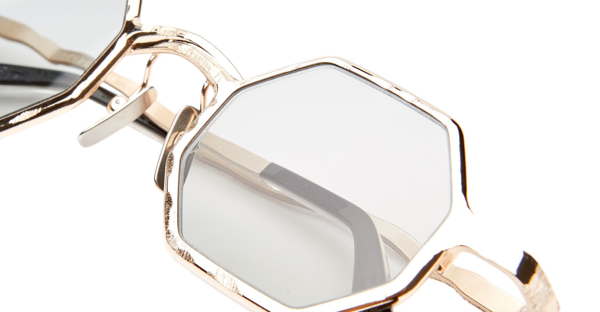 Ottica Mondello Roma - Kuboraum - KRSZ19PGG000002F - MASK Z19 - ROSE GOLD - metal, acetate - shape Hexagonal - rose gold - EYEWEAR - SUNGLASSES - Unisex,Uomo,Donna,Women,Men - lens Grey - Made In Italy