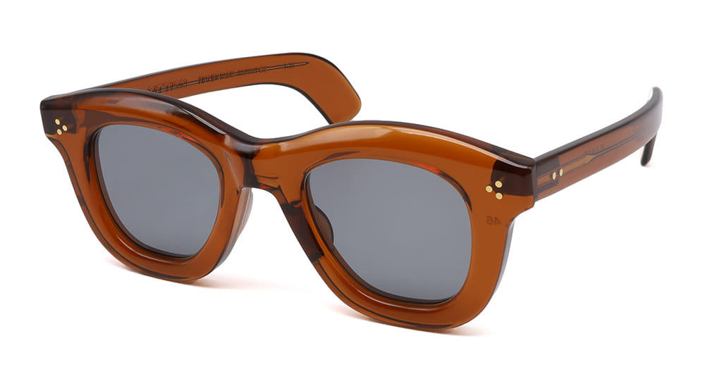 Ottica Mondello Roma - Max Pittion - MXPL-003H - CASSE - FRENCH BEER DARK / LIGHT GREY LENS - Acetate - shape Wellington - brown - EYEWEAR - SUNGLASSES - Unisex,Uomo,Donna,Women,Men - lens light grey - Made In Japan