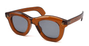 Ottica Mondello Roma - Max Pittion - MXPL-003H - CASSE - FRENCH BEER DARK / LIGHT GREY LENS - Acetate - shape Wellington - brown - EYEWEAR - SUNGLASSES - Unisex,Uomo,Donna,Women,Men - lens light grey - Made In Japan