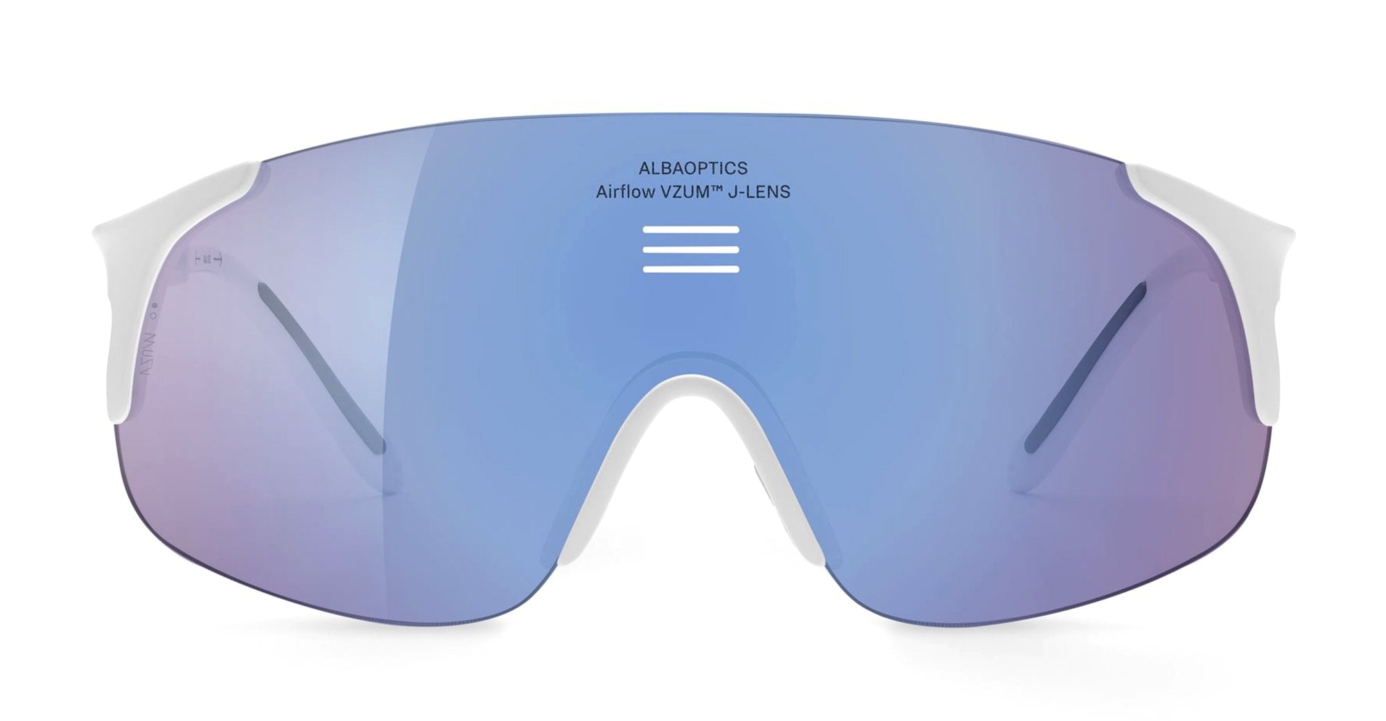  VZUM F-LENS FLM - Tr90 - shape Mask - White - EYEWEAR - SUNGLASSES - Unisex,Uomo,Donna,Women,Men - lens purple - Made In Italy