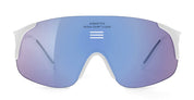 Ottica Mondello Roma - Alba Optics - 8050054515892 - JUMBO - WHITE / VZUM F-LENS FLM - Tr90 - shape Mask - White - EYEWEAR - SUNGLASSES - Unisex,Uomo,Donna,Women,Men - lens purple - Made In Italy