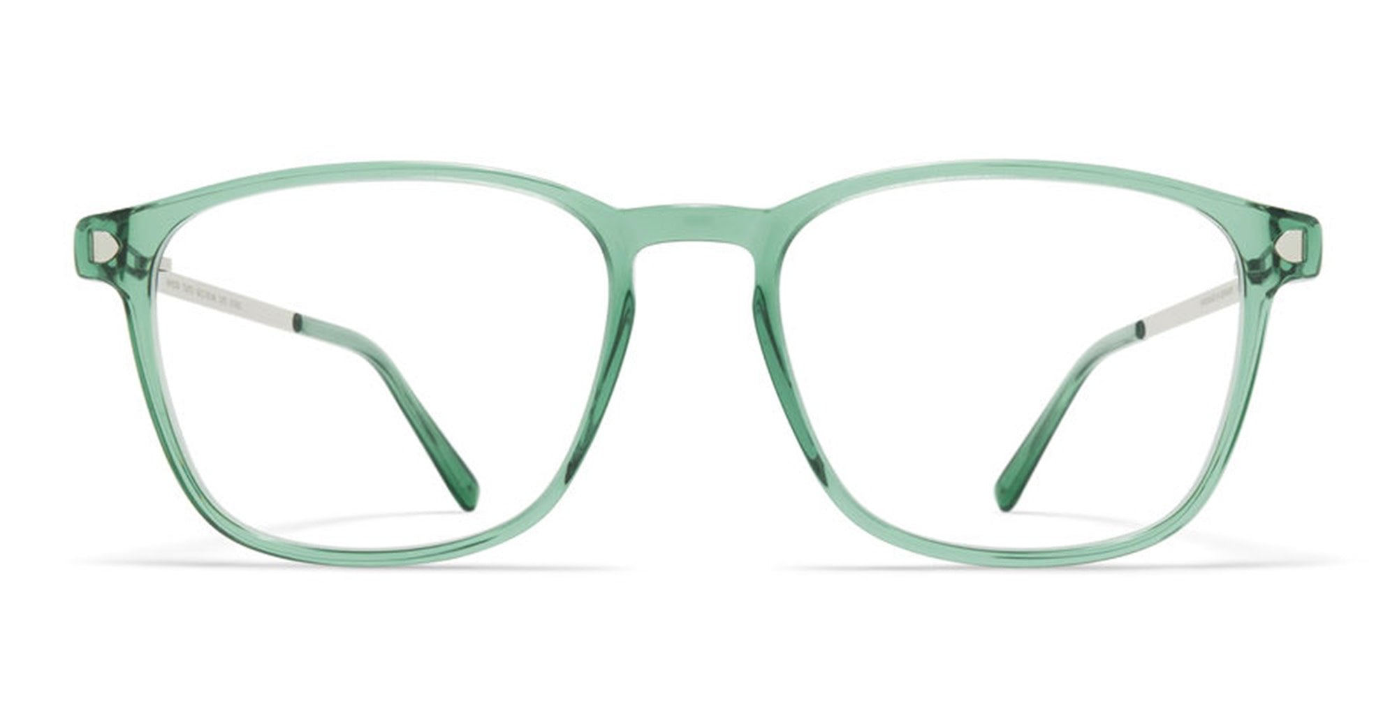  SHINY SILVER RX - stainless steel - shape  - green - EYEWEAR - EYEGLASSES - Unisex,Uomo,Donna,Women,Men - lens  - Made In Germany