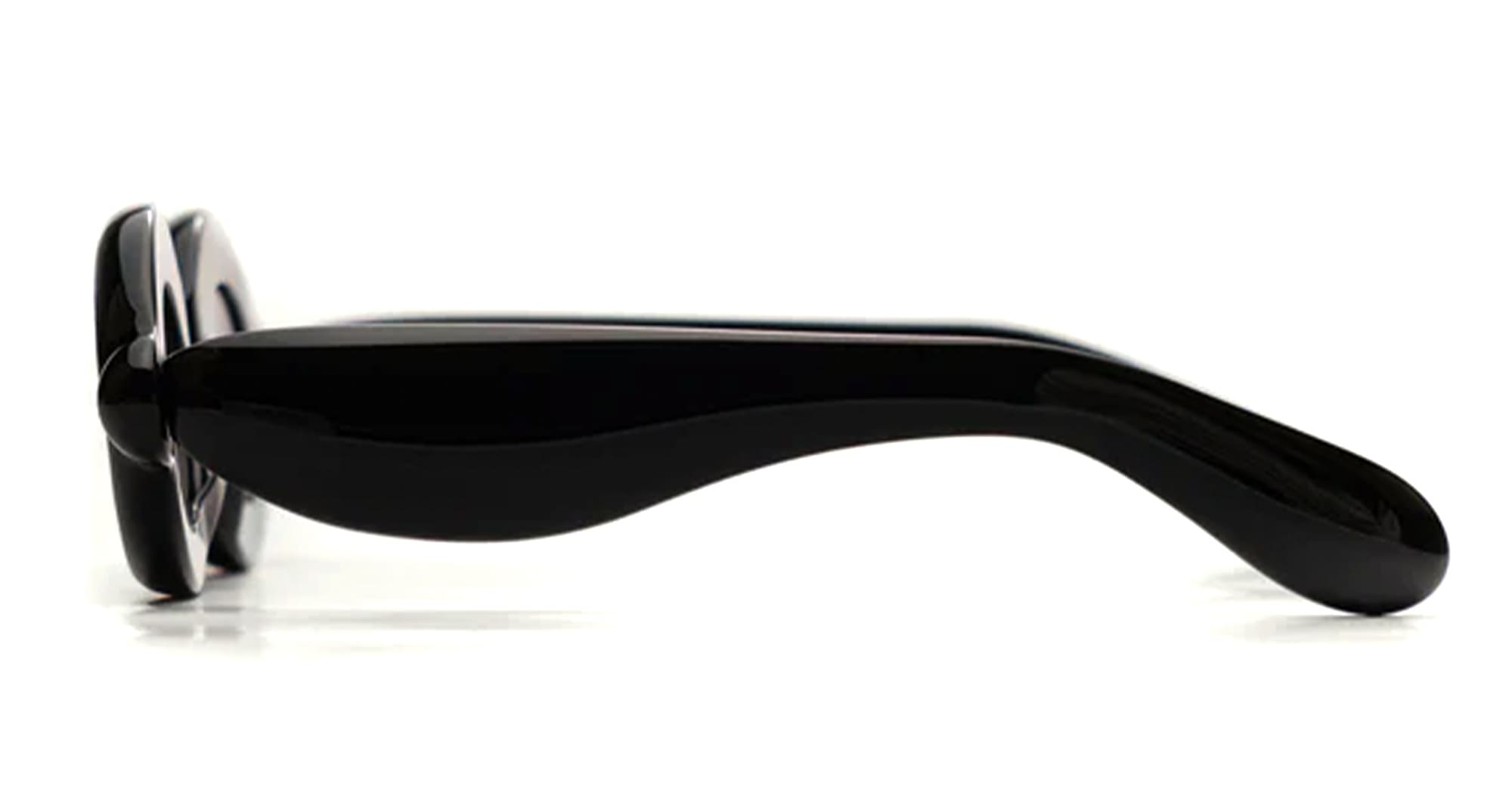 Ottica Mondello Roma - Paloceras - DB-RX - PEBBLE - Double Black RX - Acetate - shape Oval - Black - EYEWEAR - SUNGLASSES - Unisex,Uomo,Donna,Women,Men - lens Gradient grey - Made In China