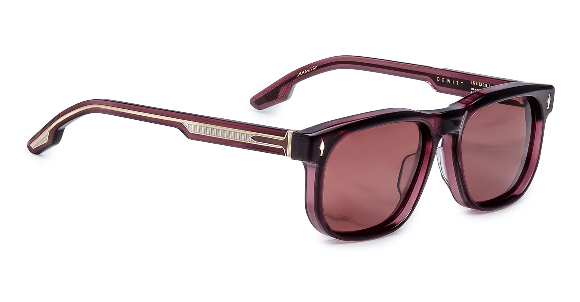 Ottica Mondello Roma - Jacques Marie Mage - JMMAW-18M - DEWITT - AMARENA - Acetate - shape Rectangular - red - EYEWEAR - SUNGLASSES - Unisex,Uomo,Donna,Women,Men - lens red - Made In Japan