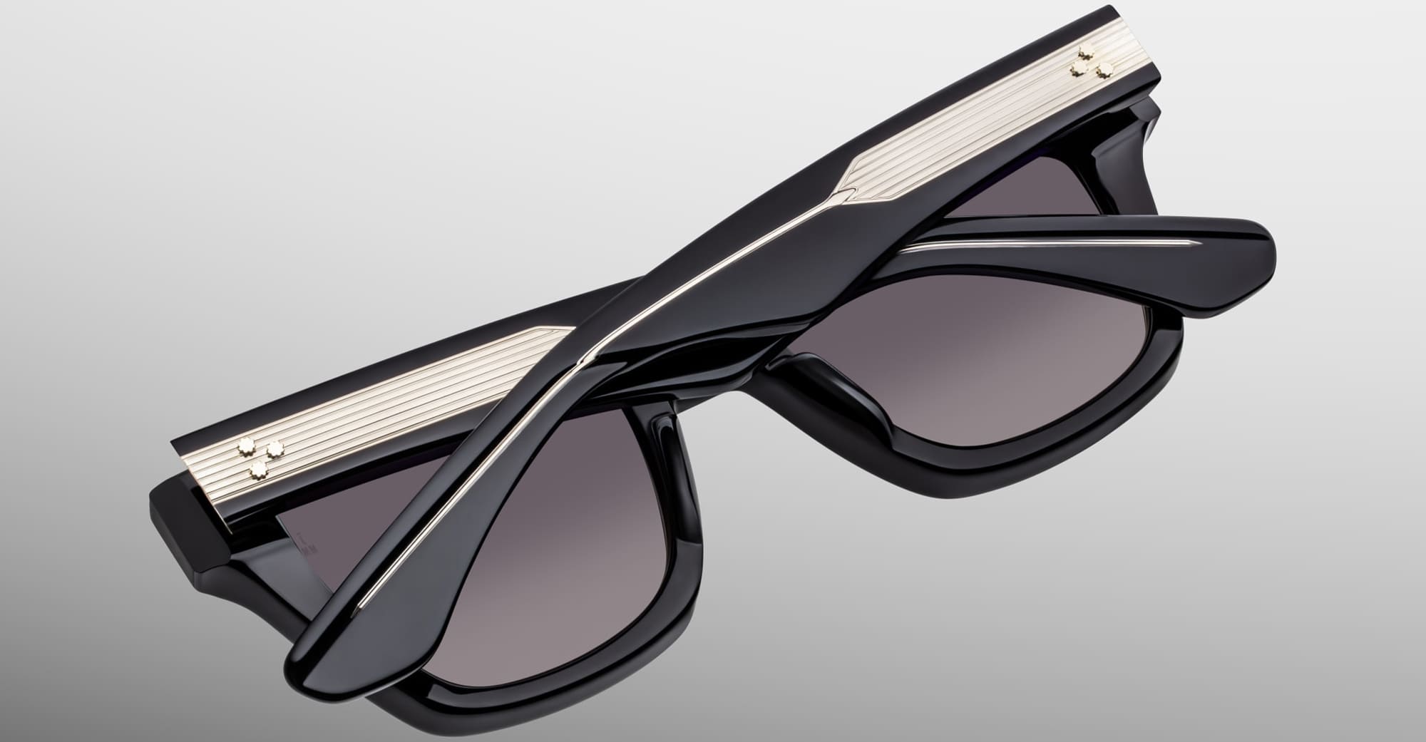 Ottica Mondello Roma - Jacques Marie Mage - JMMTOR-88 - STANLEY KUBRICK BY JMM: TORRANCE - BLACK - Acetate - shape Squared - Black - EYEWEAR - SUNGLASSES - Unisex,Uomo,Donna,Women,Men - lens Grey - Made In Japan
