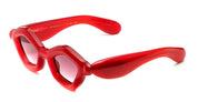 Ottica Mondello Roma - Paloceras - pebble-velvet-rouge-dx - PEBBLE - VELVET ROUGE DX - Acetate - shape Cat-eye - red - EYEWEAR - SUNGLASSES - Unisex,Uomo,Donna,Women,Men - lens Gradient pink - Made In China