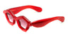 Ottica Mondello Roma - Paloceras - pebble-velvet-rouge-dx - PEBBLE - VELVET ROUGE DX - Acetate - shape Cat-eye - red - EYEWEAR - SUNGLASSES - Unisex,Uomo,Donna,Women,Men - lens Gradient pink - Made In China