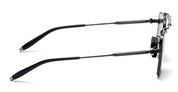 Ottica Mondello Roma - Akoni - AKS-200C-50 - EUROPA - BRUSHED BLACK / NAVY - titanium, acetate - shape Pilot - Black, Blue - EYEWEAR - SUNGLASSES - Unisex,Uomo,Donna,Women,Men - lens Grey - Made In Japan