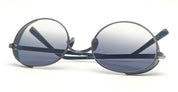 Ottica Mondello Roma - Matsuda - M3137.SG.AS-BL.51 - M3137 - ANTIQUE SILVER - Titanium - shape Oval - Silver - EYEWEAR - SUNGLASSES - Uomo,Men - lens Blue - Made In Japan