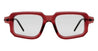 Ottica Mondello Roma - Kuboraum - KRSP23BX0000002F - MASK P23 BX - BORDEAUX - Acetate - shape Rectangular - burgundy - EYEWEAR - SUNGLASSES - Unisex,Uomo,Donna,Women,Men - lens Grey - Made In Italy