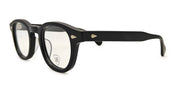 Ottica Mondello Roma - Julius Tart - 07-JTPL-102A-99 - AR 46X24 - BLACK / GARA MATTE FINISH RX - Acetate - shape Round - Black - EYEWEAR - EYEGLASSES - Unisex,Uomo,Donna,Women,Men - lens Clear - Made In Japan