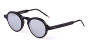 Ottica Mondello Roma - Thom Browne - UES926A-G0002-001-47 - ROUND - BLACK - Acetate - shape Round - Black - EYEWEAR - SUNGLASSES - Uomo,Men - lens silver - Made In Japan