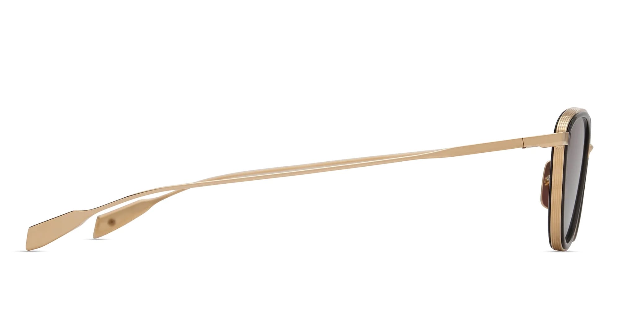 Ottica Mondello Roma - DITA - DTS203-A-01 - VOUNA - White Gold / BLACK GLASS - Titanium - shape Oval - Gold - EYEWEAR - SUNGLASSES - Donna,Women - lens Grey - Made In Japan