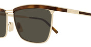 Ottica Mondello Roma - Saint Laurent - SL 795 JOE-001 - SL 795 JOE-001 - GOLD / HAVANA - Acetate - shape Rectangular - havana, gold - EYEWEAR - SUNGLASSES - Unisex,Uomo,Donna,Women,Men - lens Grey - Made In Italy
