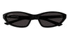 Ottica Mondello Roma - Balenciaga - BB0402S-001 - BB0402S-001 - BLACK - Recycled acetate - shape Oval - Black - EYEWEAR - SUNGLASSES - Donna,Women - lens Grey - Made In Italy