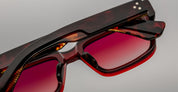 Ottica Mondello Roma - Jacques Marie Mage - JMMWK-24 - WALKER - BURGUNDY - Acetate - shape Rectangular - burgundy - EYEWEAR - SUNGLASSES - Uomo,Men - lens red - Made In Japan