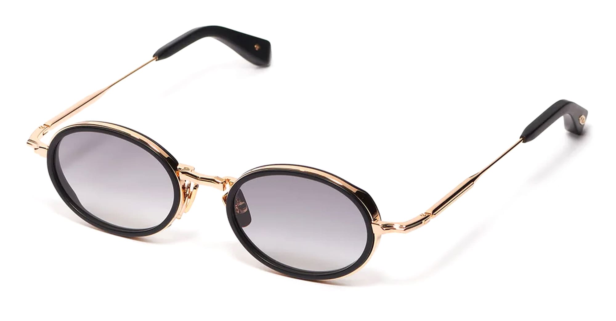  Antique Gold - Metal - shape  - Black, gold - EYEWEAR - SUNGLASSES - Unisex,Uomo,Donna,Women,Men - lens  - Made In France