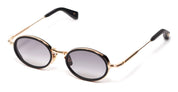 Ottica Mondello Roma - John Dalia - EDDIE-C115 - EDDIE - C115 Matte Black / Antique Gold - Metal - shape  - Black, gold - EYEWEAR - SUNGLASSES - Unisex,Uomo,Donna,Women,Men - lens  - Made In France