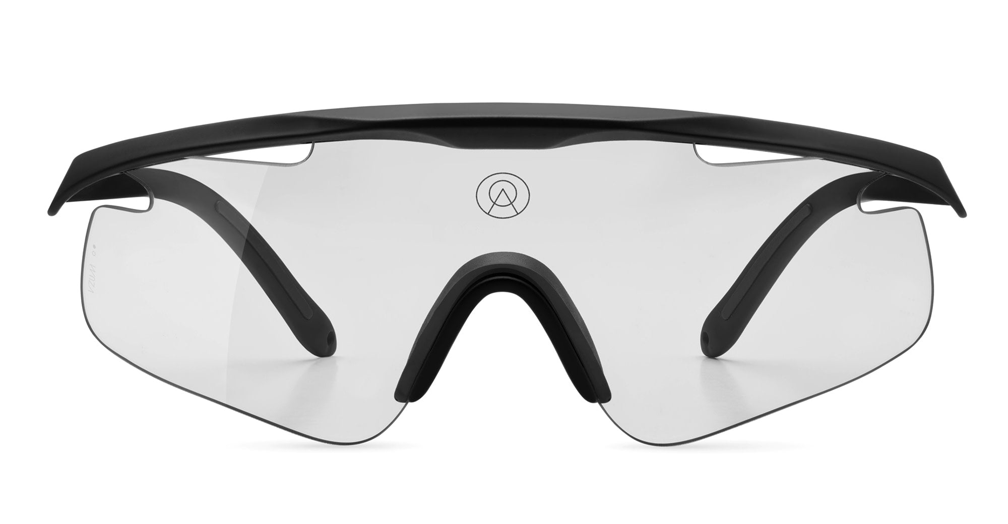  VZUM F-LENS CLASSIC - Tr90 - shape Mask - Black - EYEWEAR - SUNGLASSES - Unisex,Uomo,Donna,Women,Men - lens Grey - Made In Italy