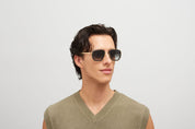 Ottica Mondello Roma - Mykita - 10086150 - FERLO - MH7 PITCH BLACK / GLOSSY GOLD - stainless steel - shape Squared - Gold - EYEWEAR - SUNGLASSES - Uomo,Men - lens Gradient black - Made In Germany