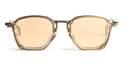 Ottica Mondello Roma - Movitra - TRINITAS 01-C3 - TRINITAS 01 - C3 Antique Gunmetal / Gold Lens - Titanium - shape Squared - grey - EYEWEAR - SUNGLASSES - Uomo,Men - lens Gold - Made In Italy