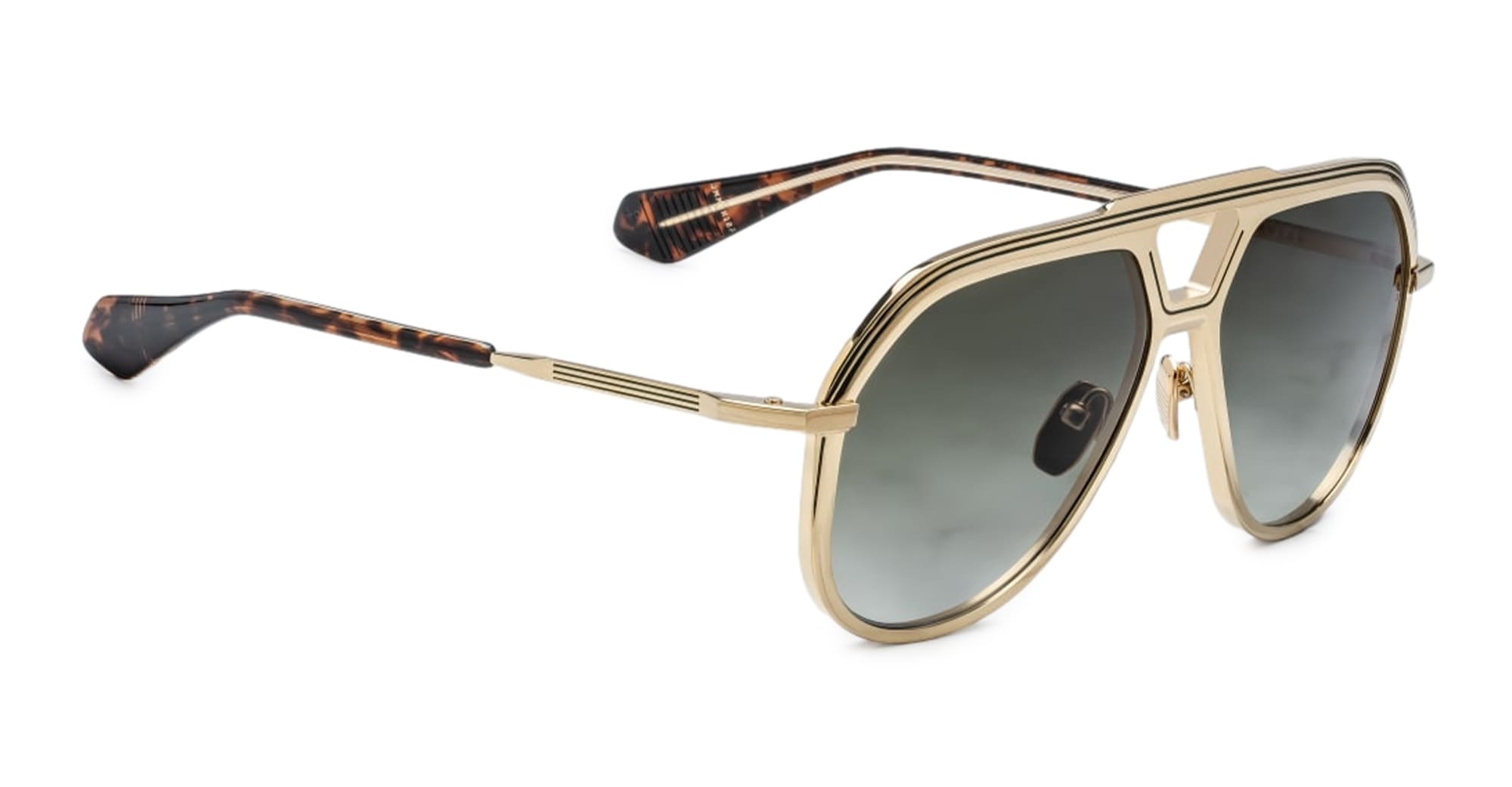 Ottica Mondello Roma - Jacques Marie Mage - JMMEK-18F - LOCKHEED - GENEVA - Titanium - shape Aviator - Gold - EYEWEAR - SUNGLASSES - Unisex,Uomo,Donna,Women,Men - lens Green - Made In Japan