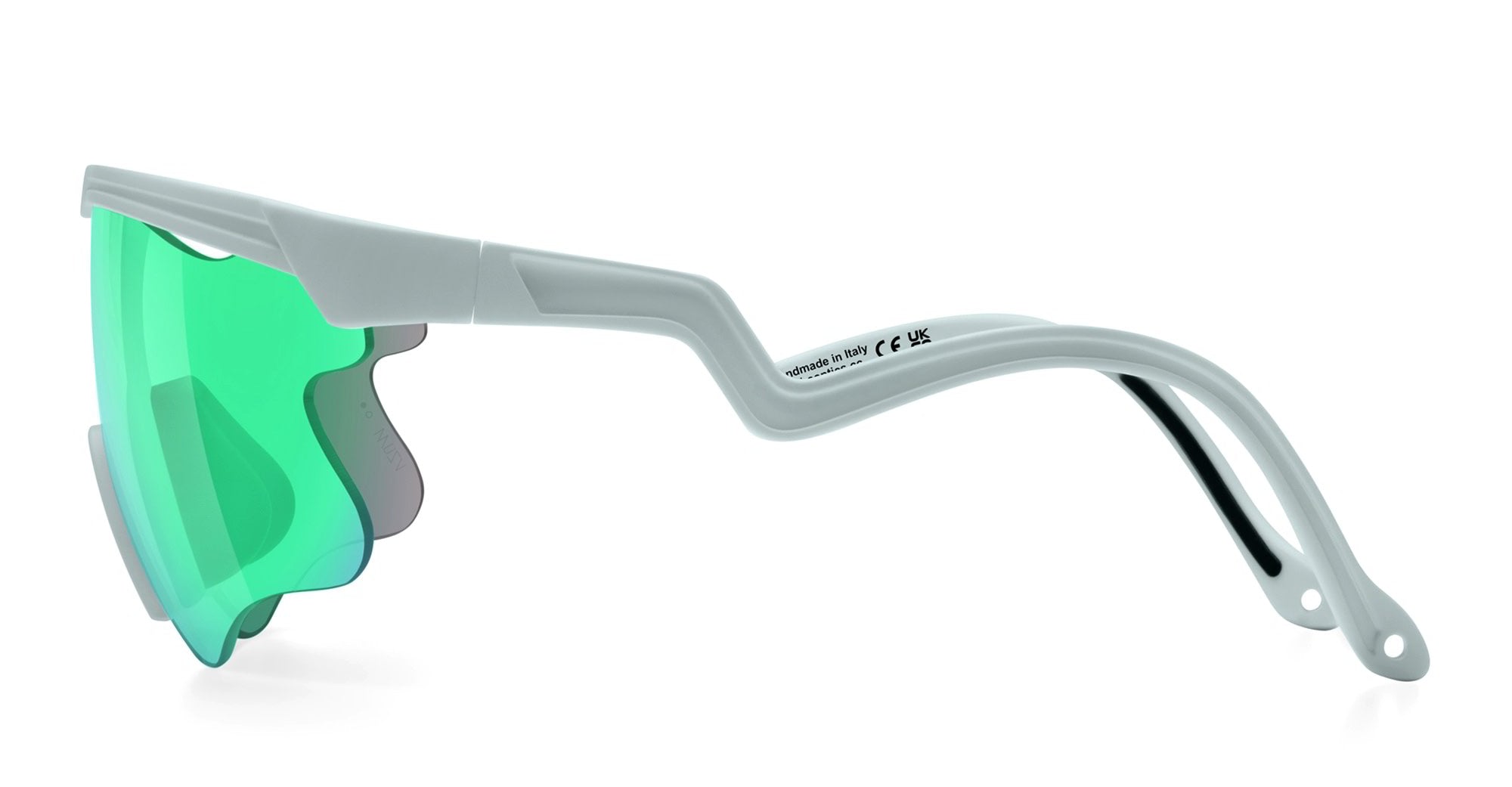 Ottica Mondello Roma - Alba Optics - 8050054517759 - DELTA LEI - ICE / VZUM F-LENS BTL - Tr90 - shape Mask - grey - EYEWEAR - SUNGLASSES - Unisex,Uomo,Donna,Women,Men - lens blue green - Made In Italy