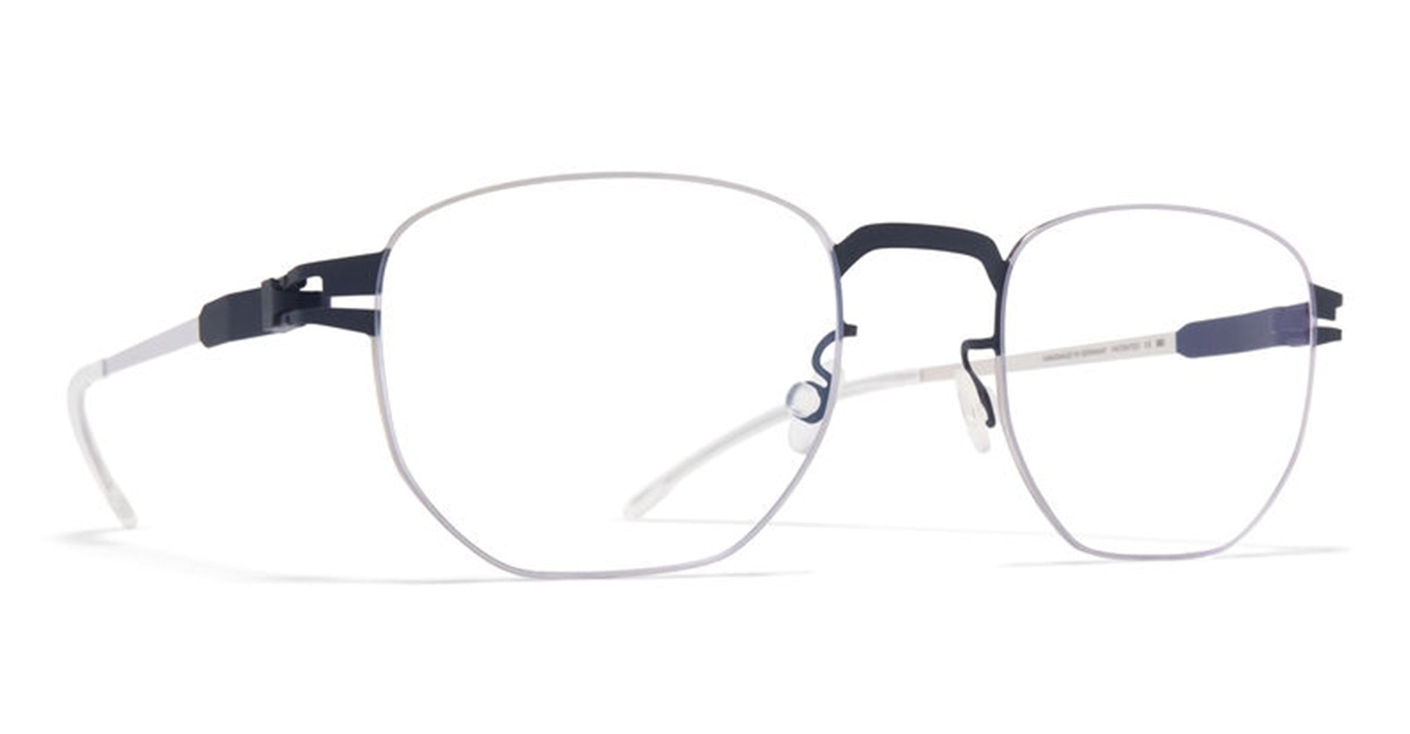  SILVER RX - stainless steel - shape  - Silver, blue - EYEWEAR - EYEGLASSES - Unisex,Uomo,Donna,Women,Men - lens  - Made In Germany